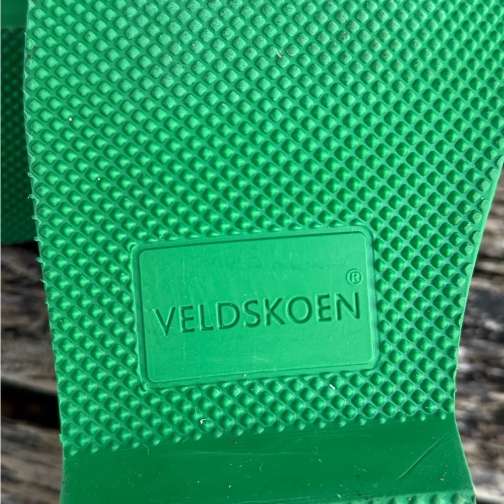 Veldskoen Heritage Lowveld (Green Sole) Unisex Sz M-6 W-8 Brown Suede Boots T4